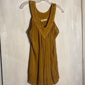 Lapagee Sz L Soft Cotton Summer Tank Embroidered Posh
